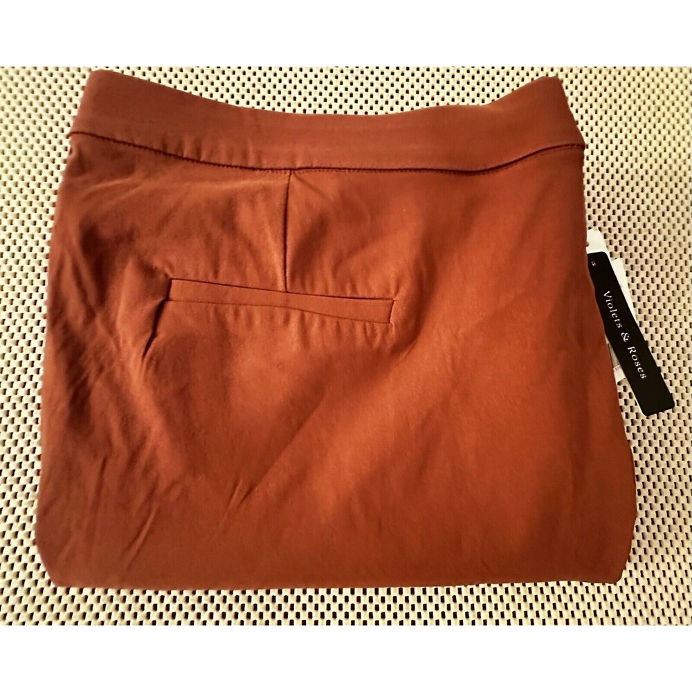 NWT Violets and Roses Pants Women SZ 24W Elastic Waist Comfort Career Casual NEW